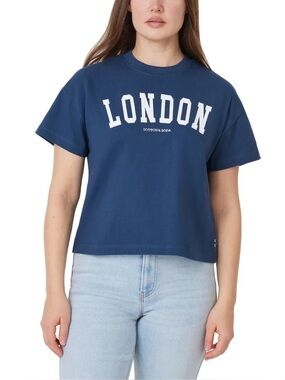 Scotch & Soda London boxy tee size medium blue